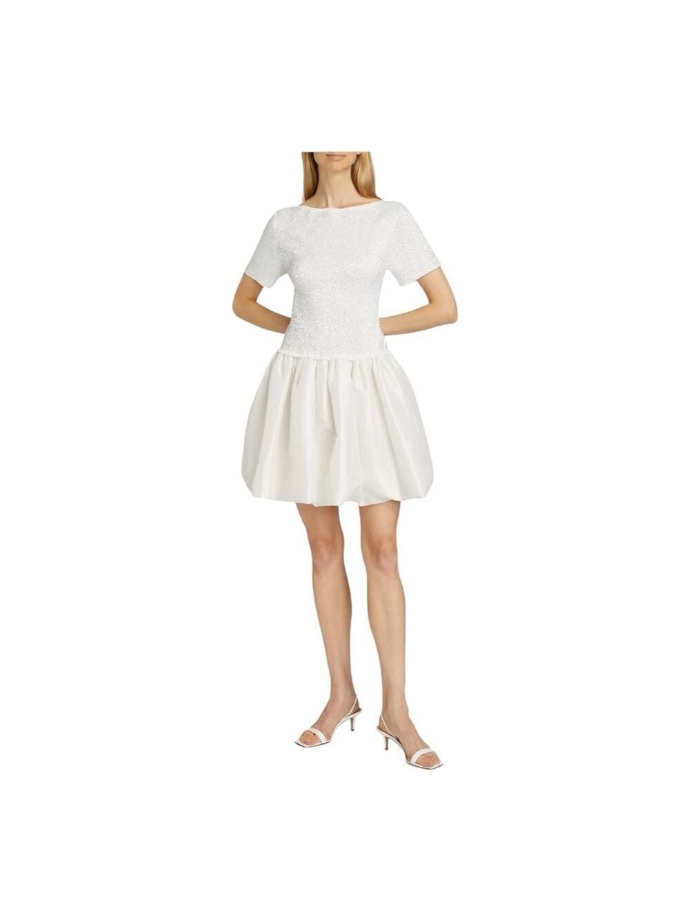 Simkhai Kenz Sequin Knit Combo Minidress Size Small